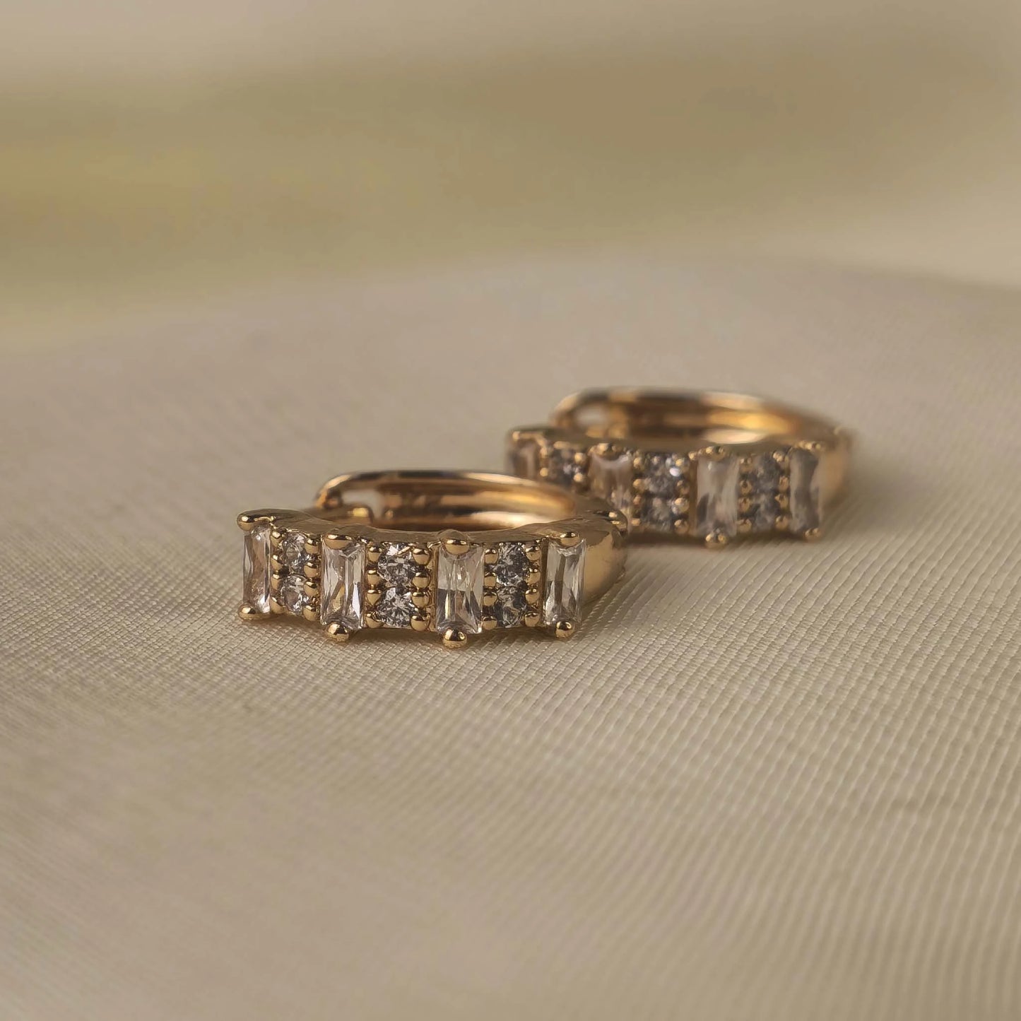 Crystal Edge Earrings