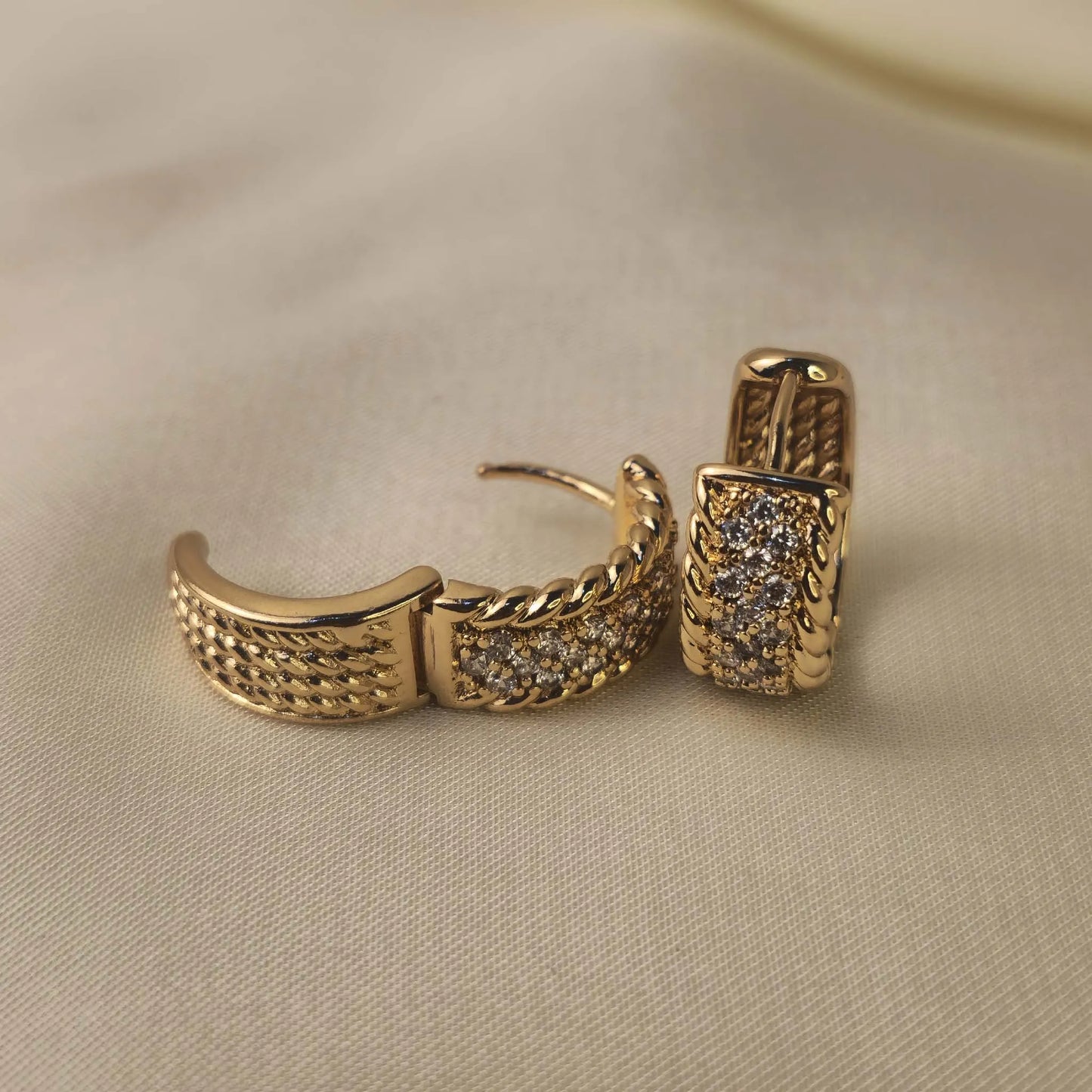Golden Petal Earrings