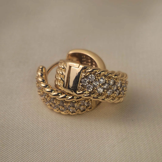 Golden Petal Earrings