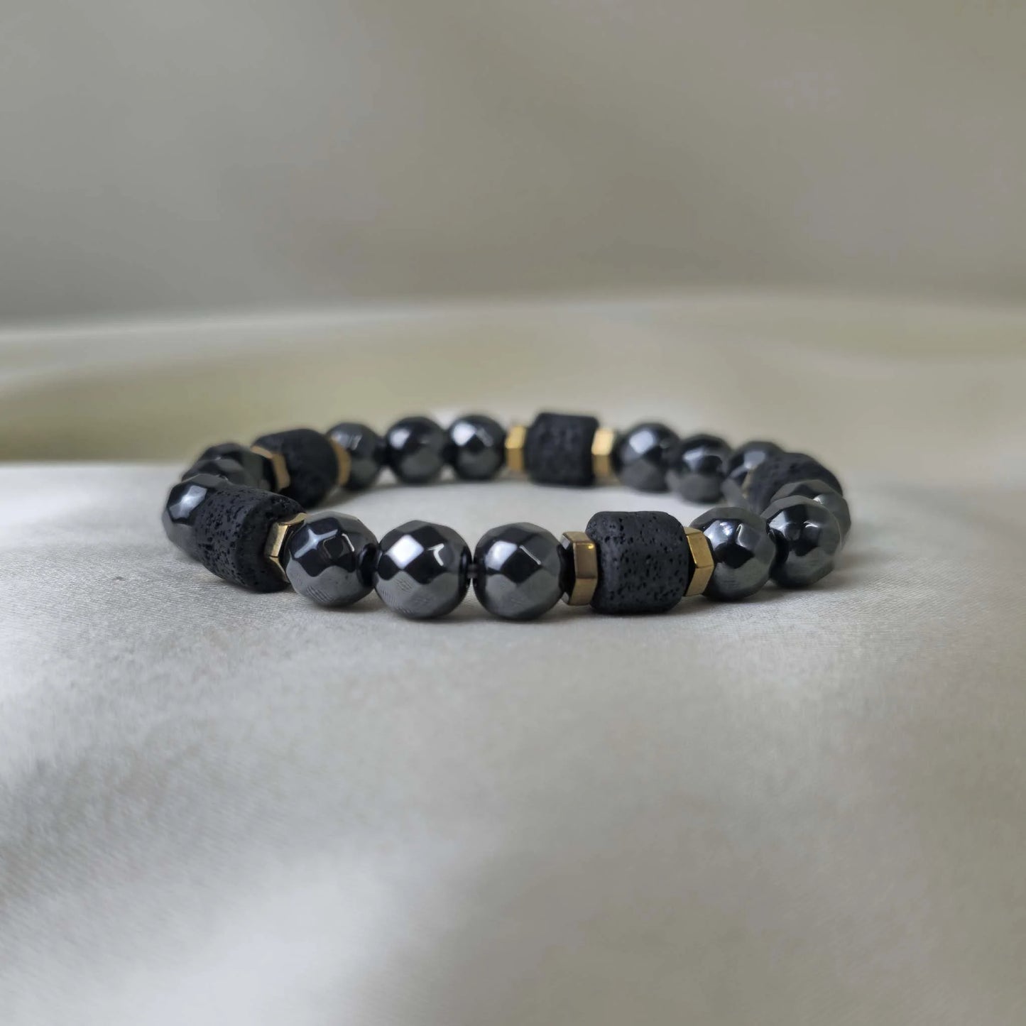 Obsidian Beads Bracelet